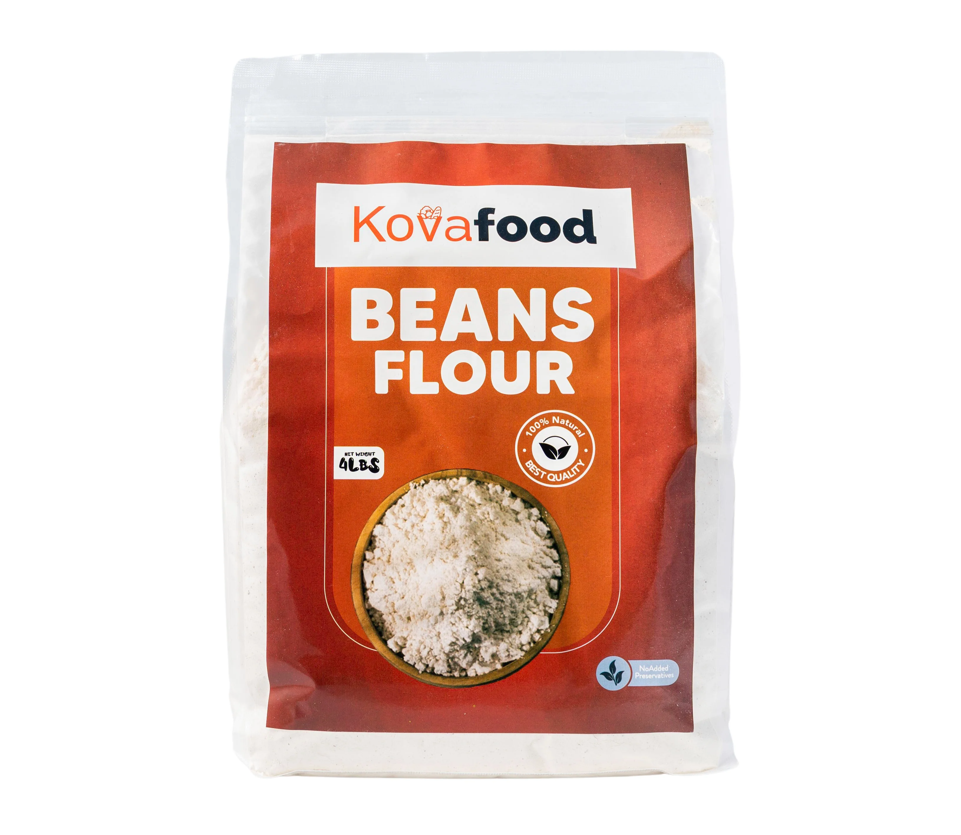 Kovafood Beans Flour, Organic Blackeyed Peas Powder
