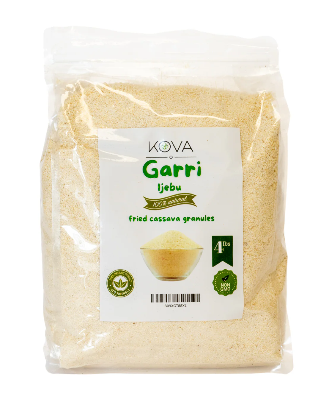 Kovafood Authentic Ijebu Garri- Premium Sour White Cassava Flakes| Crisp & Fine Texture, Great for Drinking or Eba| 100% Natural