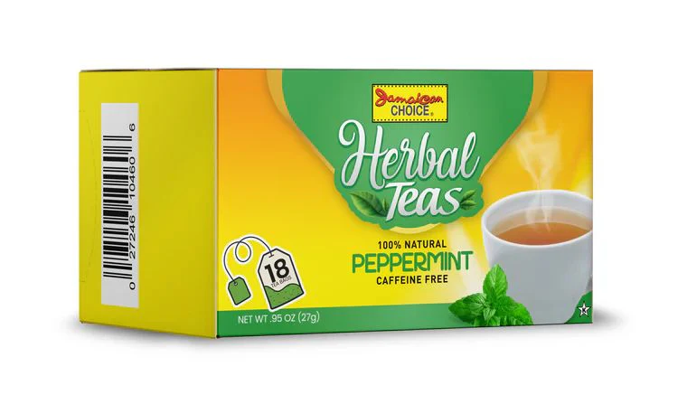 Jamaican Choice Caffeine Free Peppermint Tea, 1.4 Oz