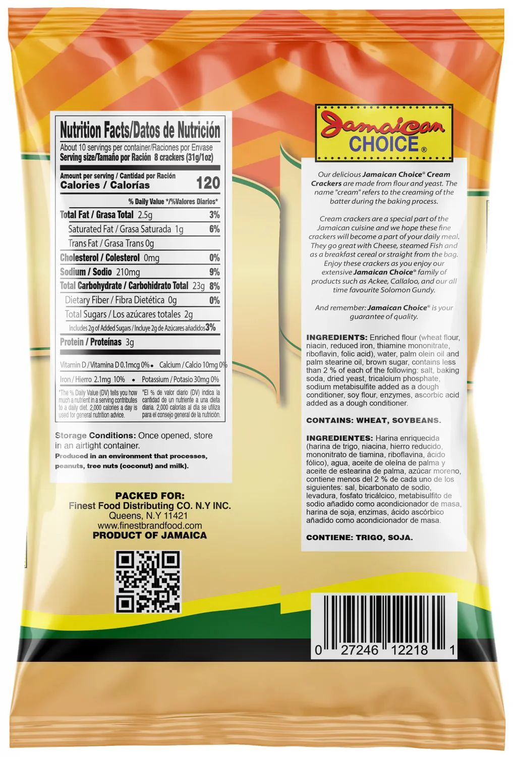 Jamaican Choice Classic Cream Crackers, 10.6 Oz - Image 2