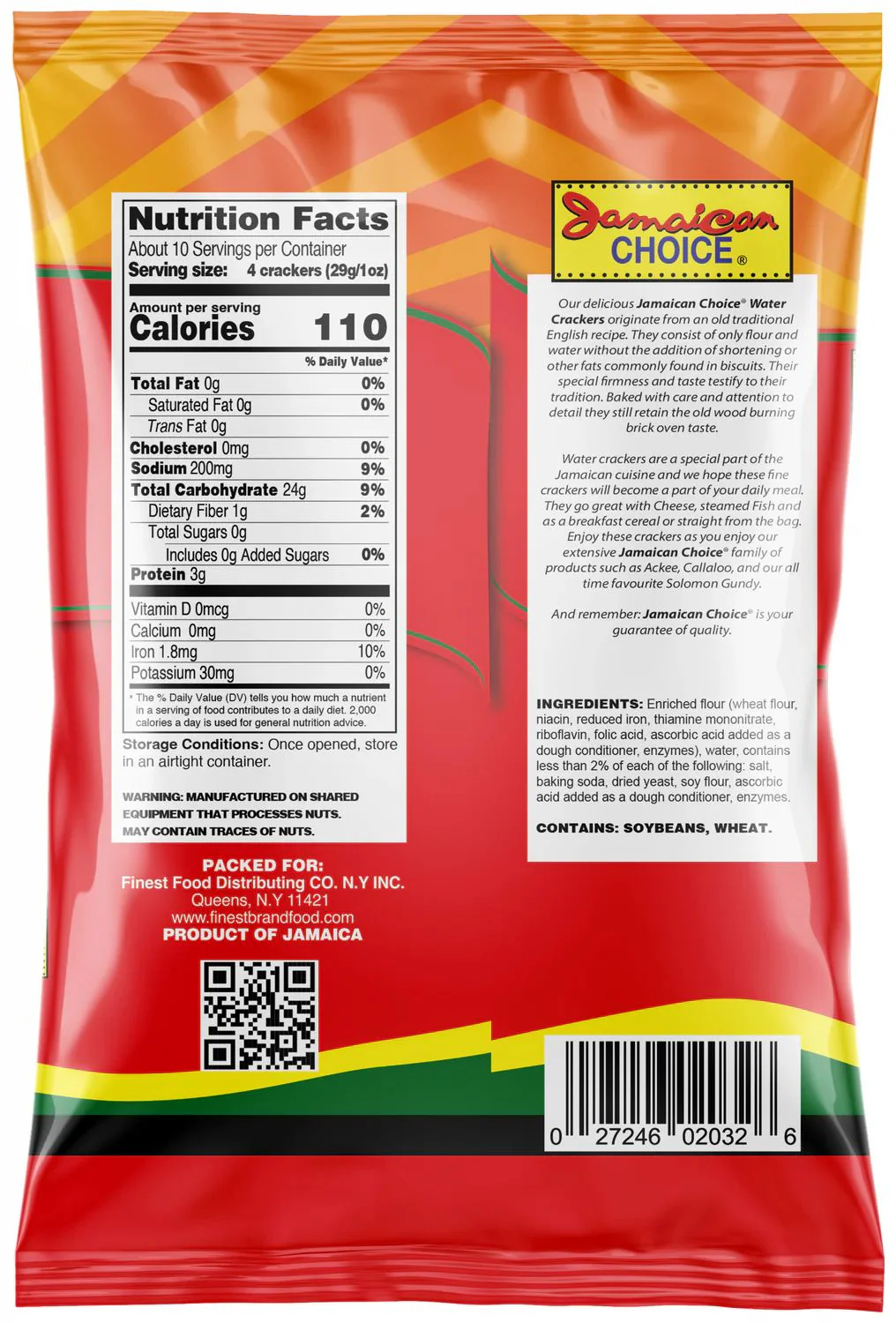Jamaican Choice Classic Water Crackers, 10.6 Oz - Image 2